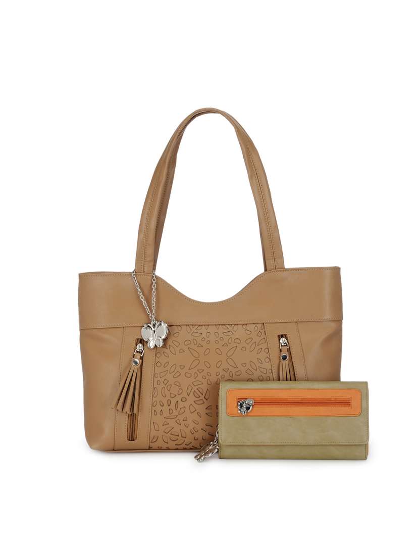 Buy Butterflies Brown Beige Shoulder Bag With Wallet Handbags for Women 1647637 Myntra
