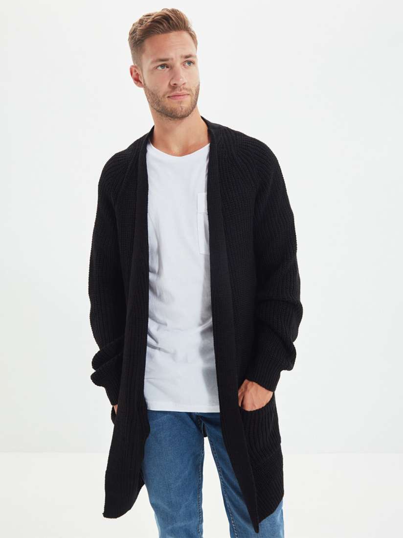 Buy Trendyol Men Black Longline Shrug Shrug for Men 16484078 Myntra