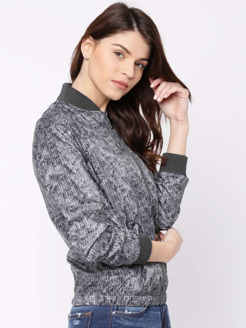 Buy Pepe Jeans Grey Printed Windcheater Jackets for Women 1648574 Myntra