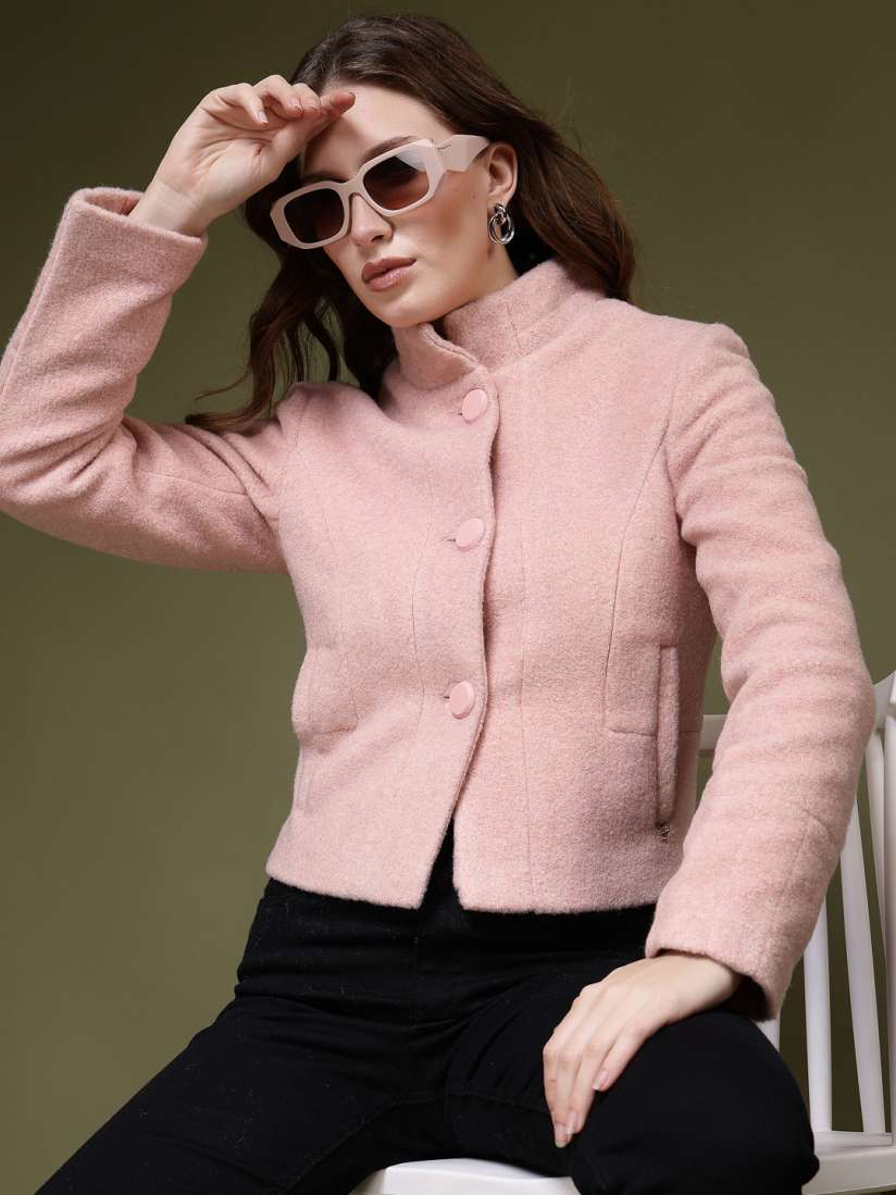 Womens pink peacoat on sale