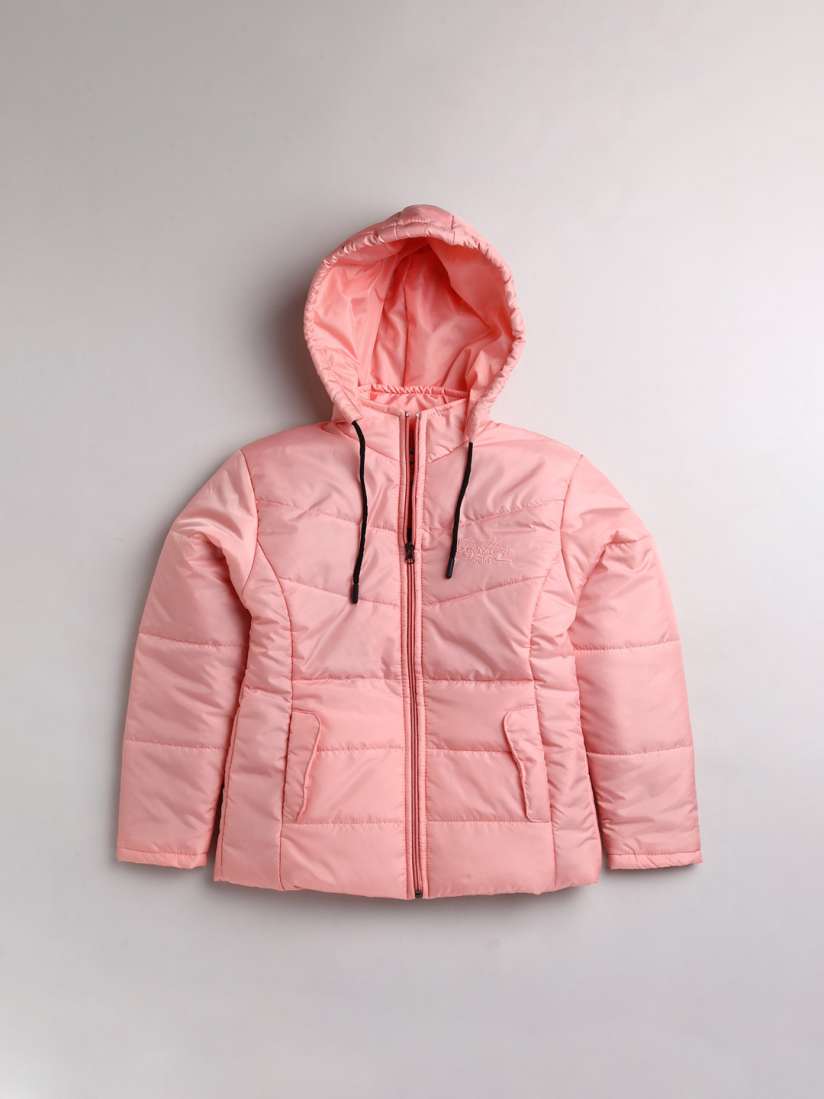 Peach puffer jacket hotsell