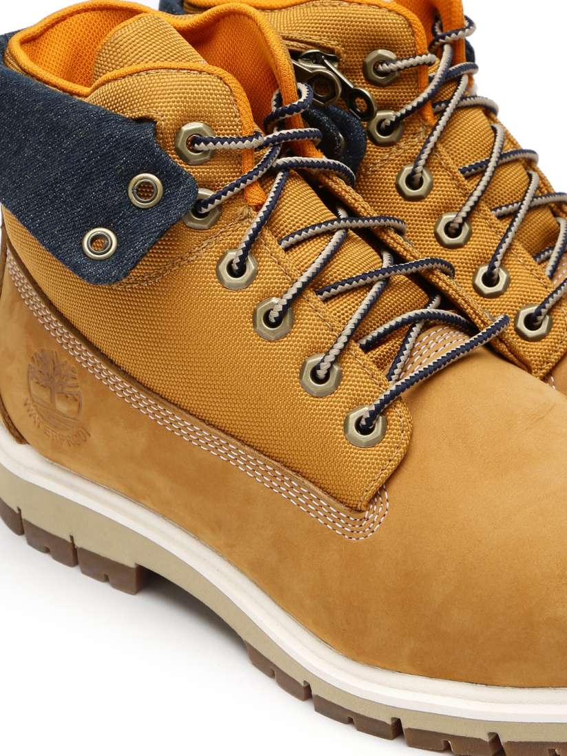 Buy Timberland Men Tan Brown Leather Waterproof Radford 6 IN Flat Boots Boots for Men 1650565 Myntra
