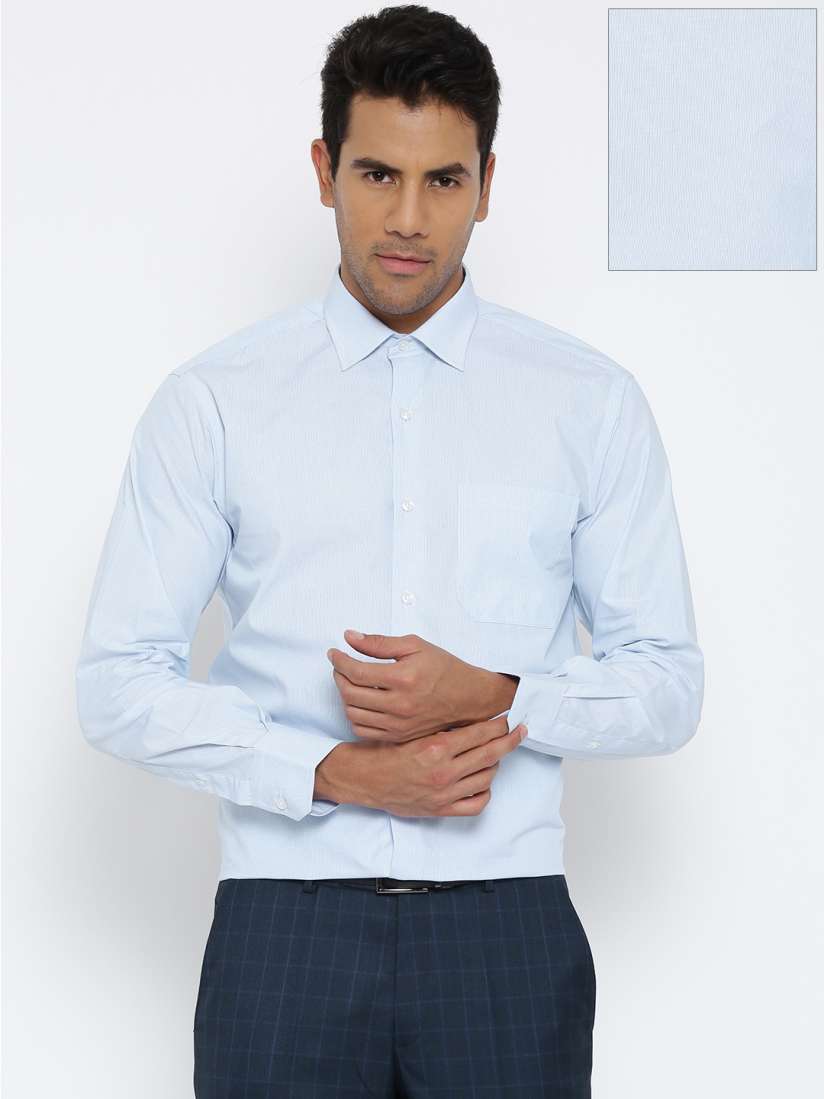 Buy Wills Lifestyle Men Blue Formal Shirt Shirts for Men 1650784 Myntra