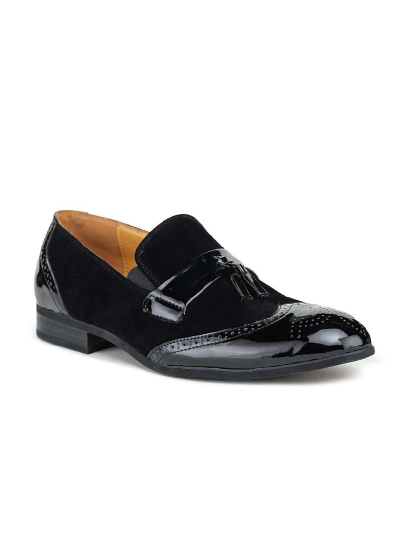 Myntra men's black formal shoes discount