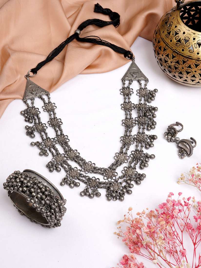 Oxidised jewellery myntra store