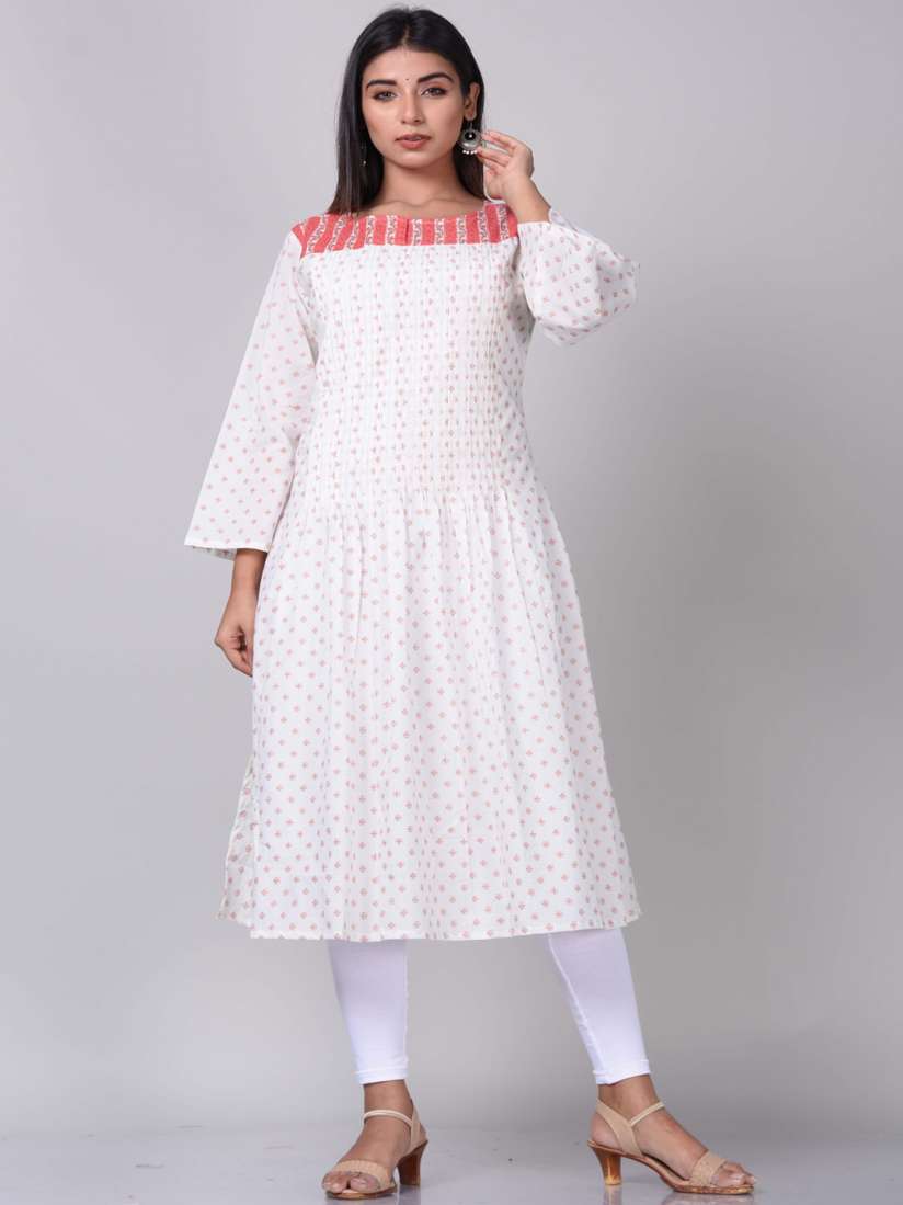 Myntra white anarkali hotsell