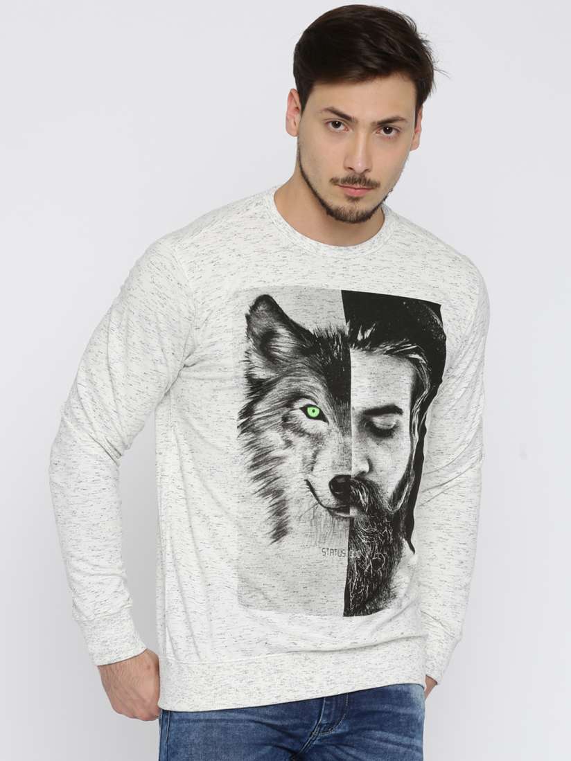 Off white wolf sweatshirt hotsell