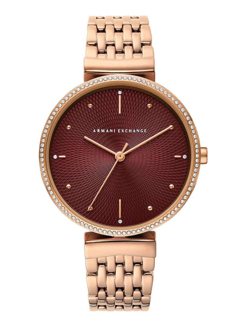 Buy Armani Exchange Women Maroon Bracelet Style Straps Analogue Watch AX5912 Watches for Women 16524840 Myntra