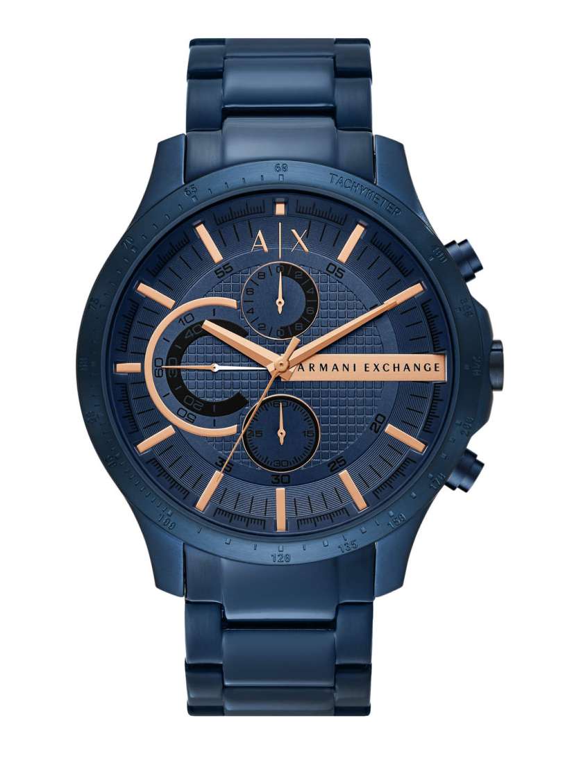 Buy Armani Exchange Men Blue Stainless Steel Bracelet Style Analogue Watch AX2430 Watches for Men 16524856 Myntra