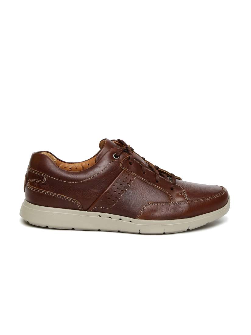 Buy Clarks Men Brown Solid UnLomac Leather Sneakers Casual Shoes for Men 1652949 Myntra