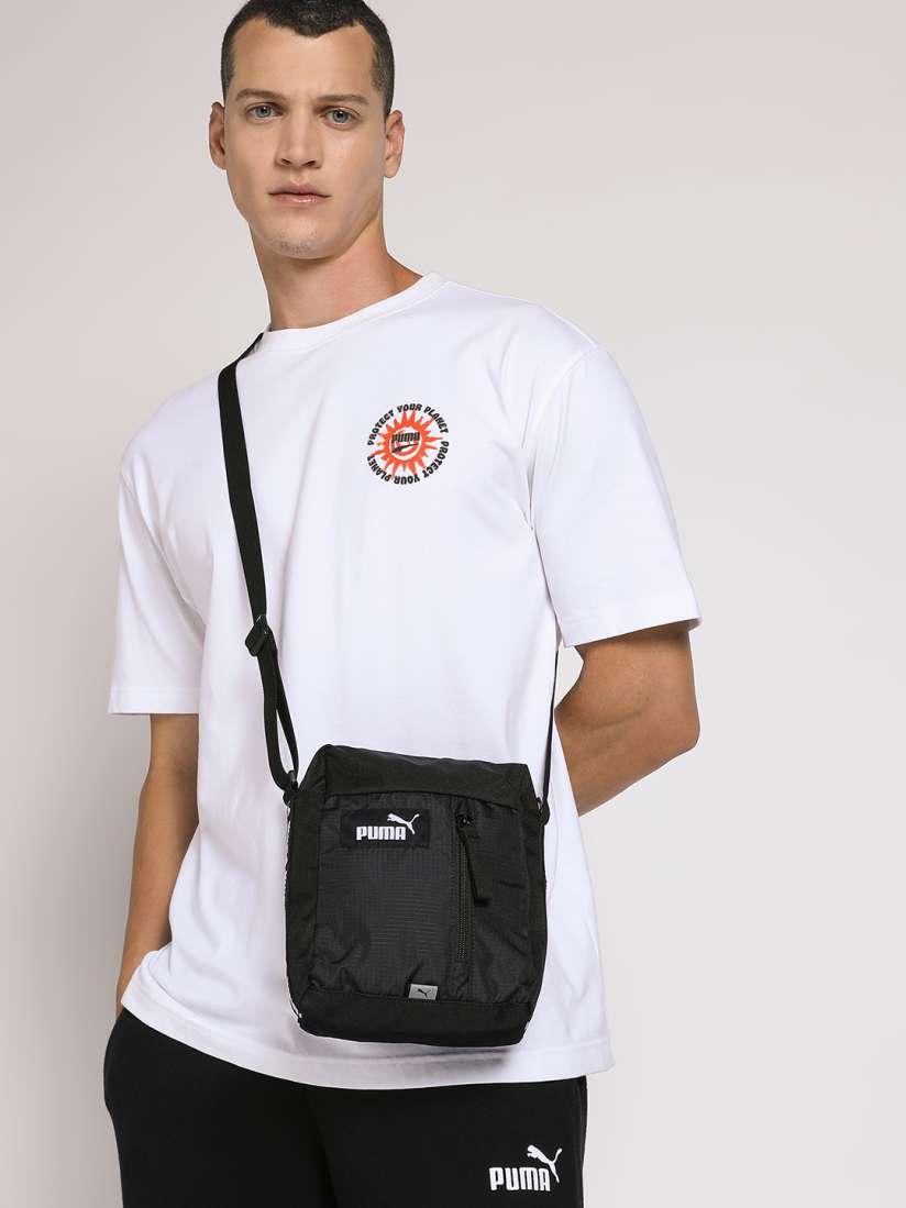 Buy Puma Black Evo Essential Portable Structured Sling Bag Handbags for Unisex 16530946 Myntra
