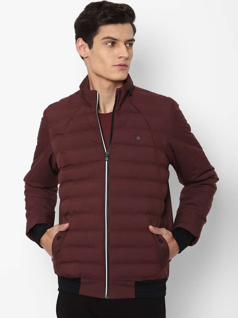 Buy Allen Solly Men Maroon Bomber Jacket Jackets for Men 16531226 Myntra