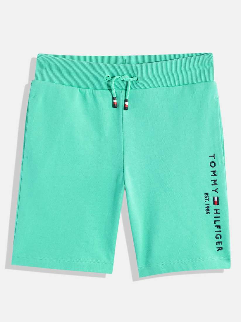 Myntra Green Tommy Hilfiger Shorts Buy Tommy Hilfiger Girls