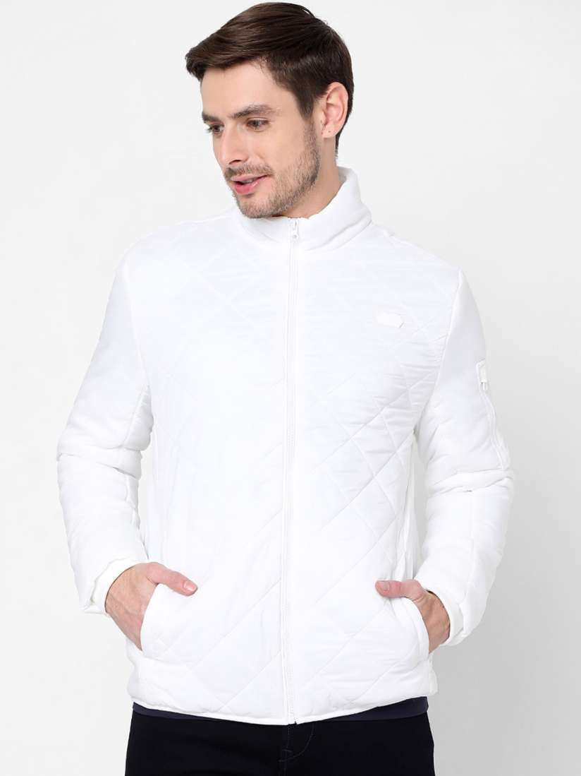 White quilted jacket mens on sale