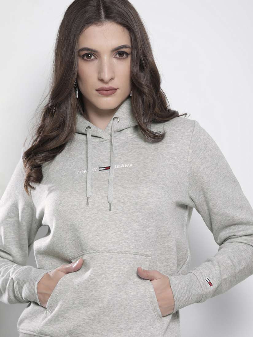Grey tommy hilfiger sweatshirt womens online