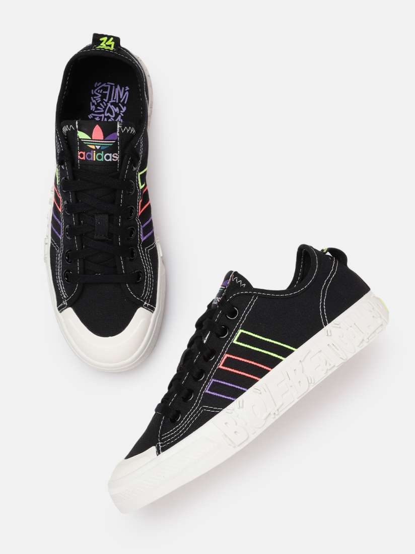 Buy ADIDAS Originals Unisex Black Off White Nizza Pride Sneakers Casual Shoes for Unisex 16558406 Myntra