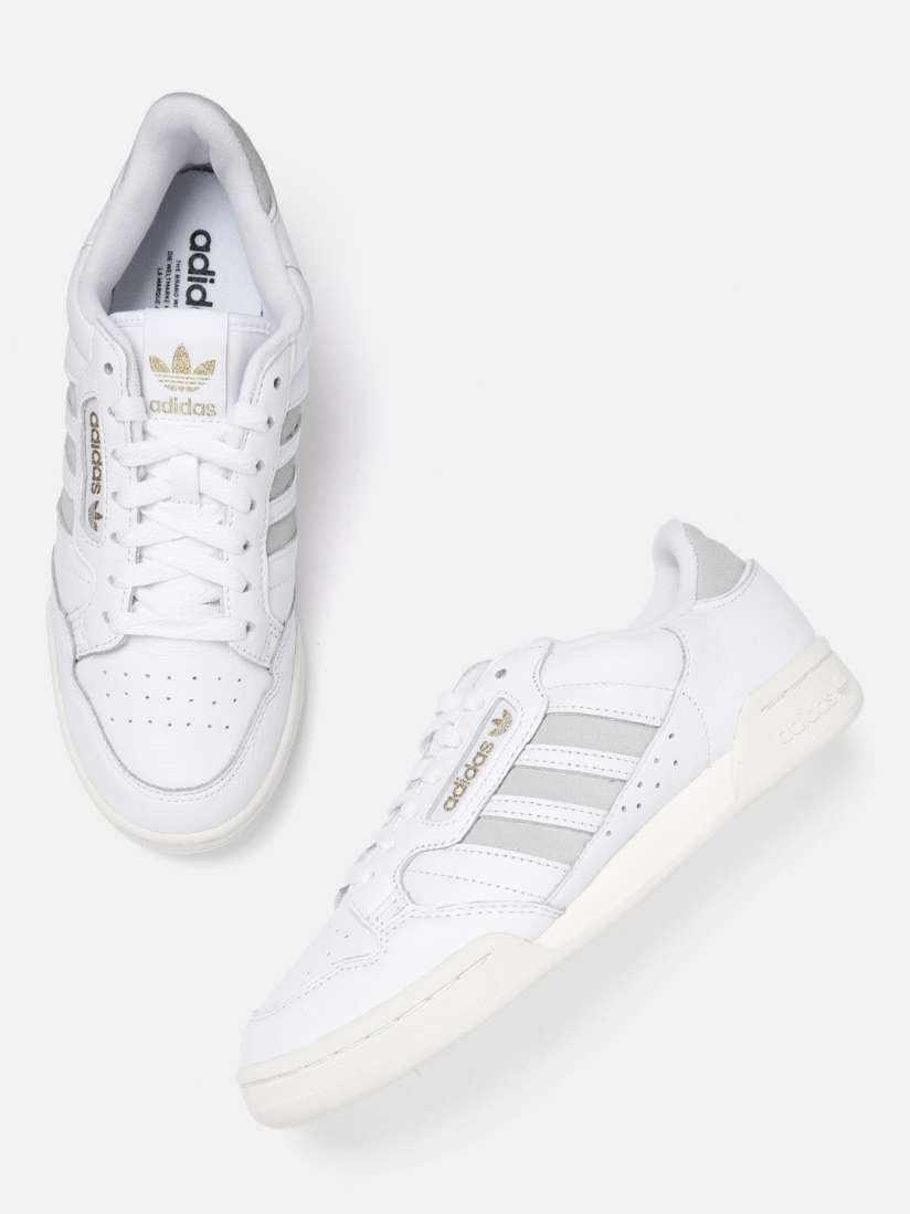 Buy ADIDAS Originals Unisex White Grey Continental 80 Striped Leather Perforated Sneakers Casual Shoes for Unisex 16558608 Myntra