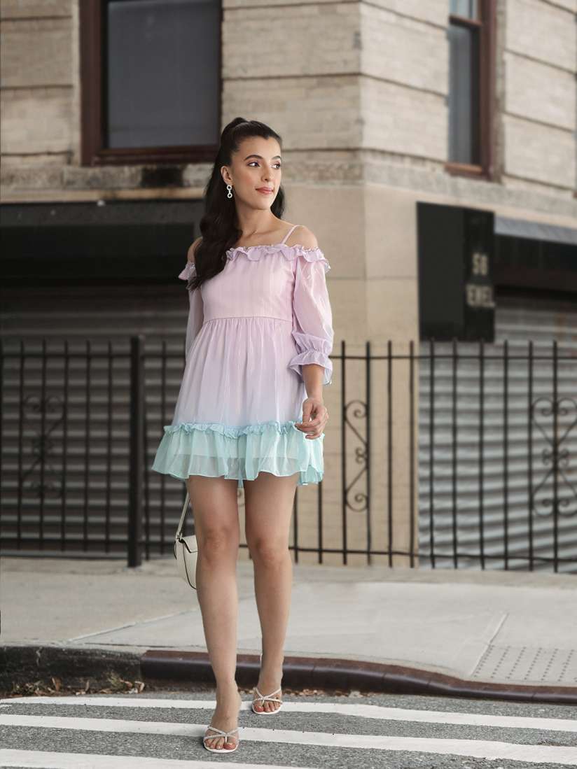 Ruffle a line dress hotsell