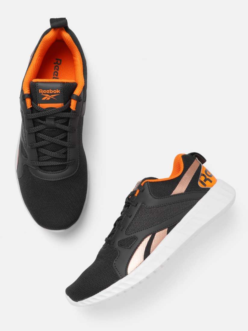 Buy Reebok Men Charcoal Grey Orange Rout 2 Woven Design Running Shoes Sports Shoes for Men 16560876 Myntra