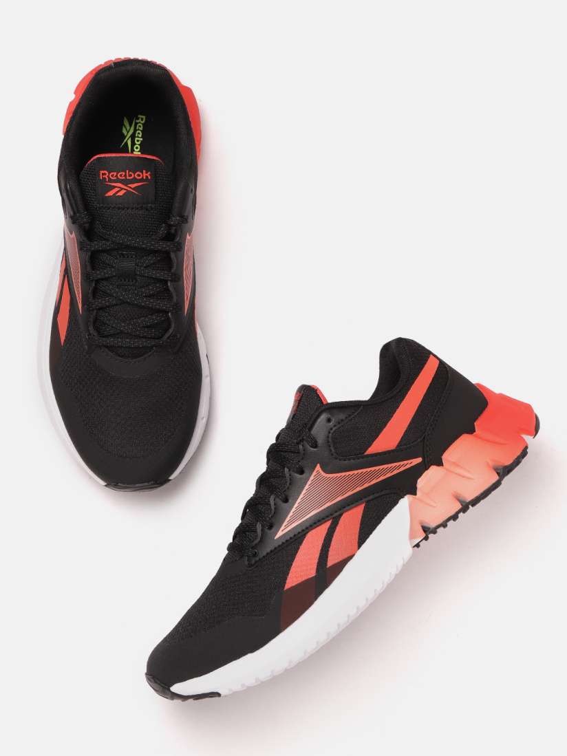 Reebok orange and black shoes hot sale