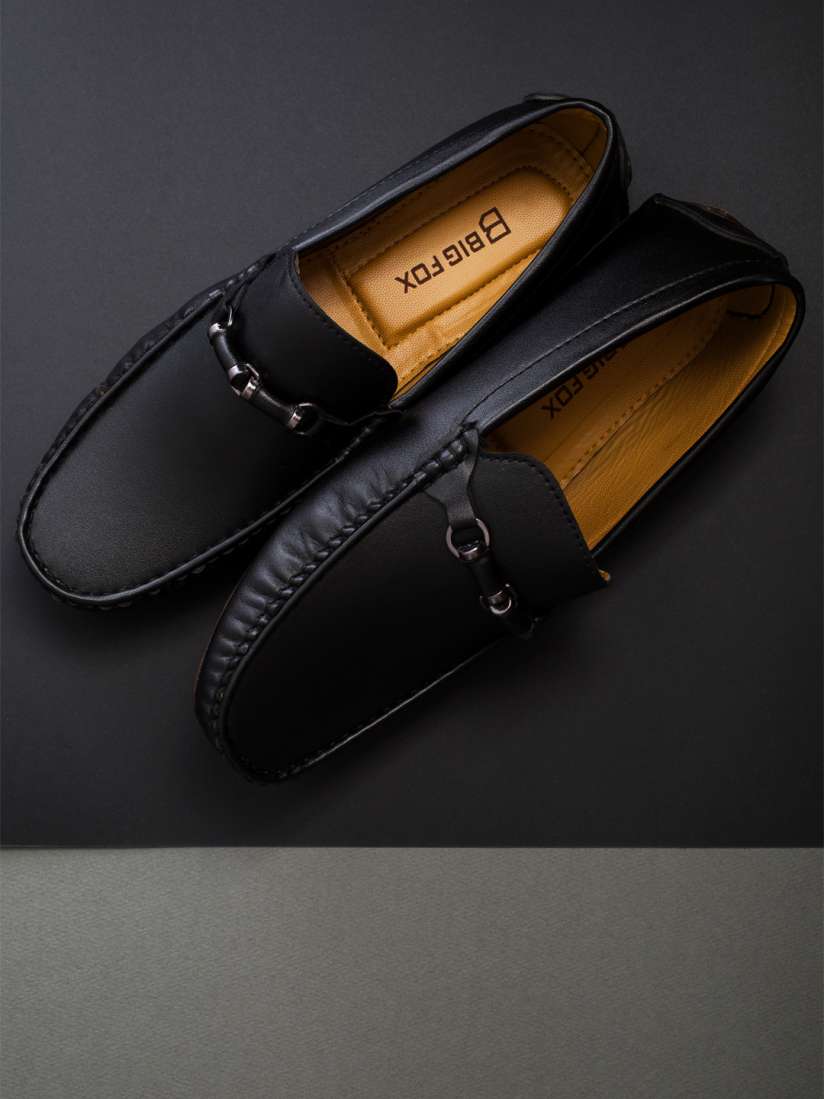 Buy Big Fox Men Black Loafers Casual Shoes for Men 16572054 Myntra