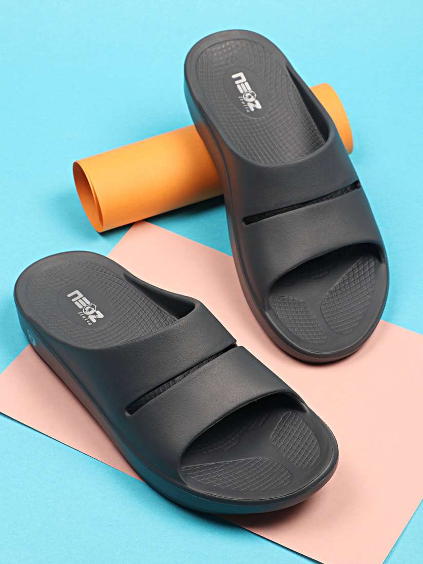 Buy NEOZ Men Grey Rubber Slip On Flip Flops for Men 16572920 Myntra