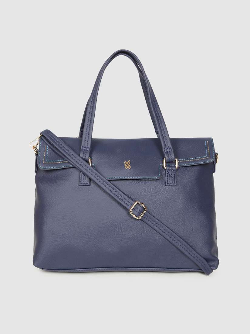 Buy Baggit Navy Blue Solid Shoulder Bag Handbags for Women 16577728 Myntra