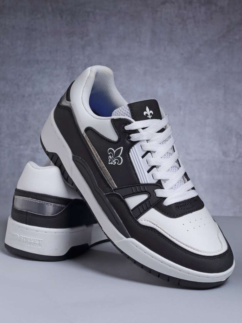 Buy Bond Street By Red Tape Men Black White Colourblocked Sneakers Casual Shoes for Men 16581272 Myntra