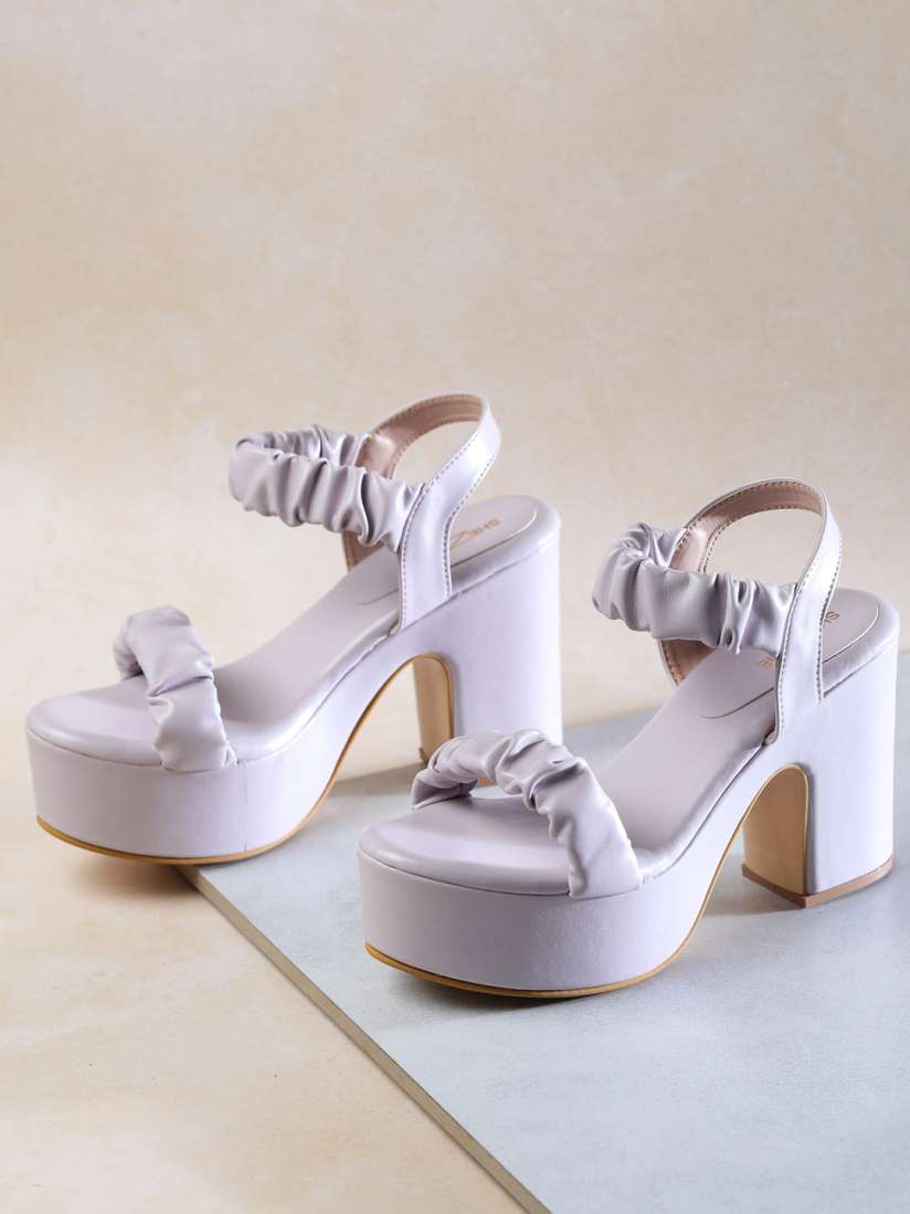 Lavender platform heels shop