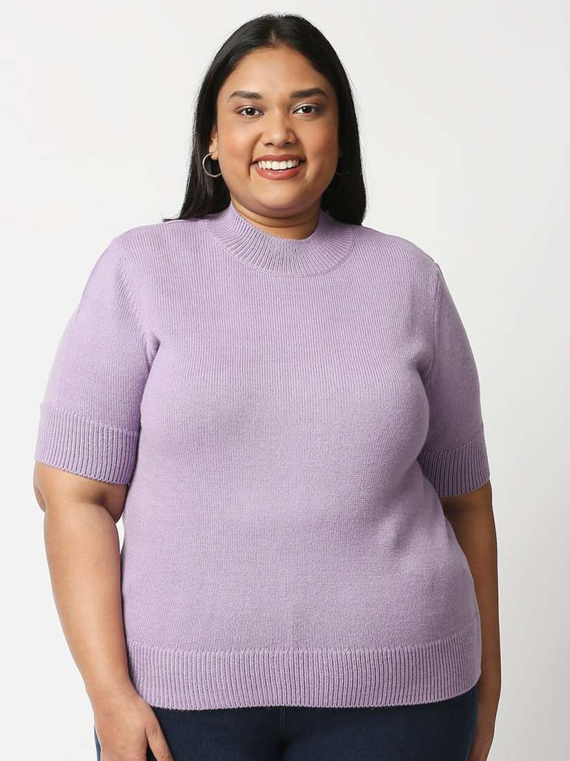 Plus size lavender sweater new arrivals