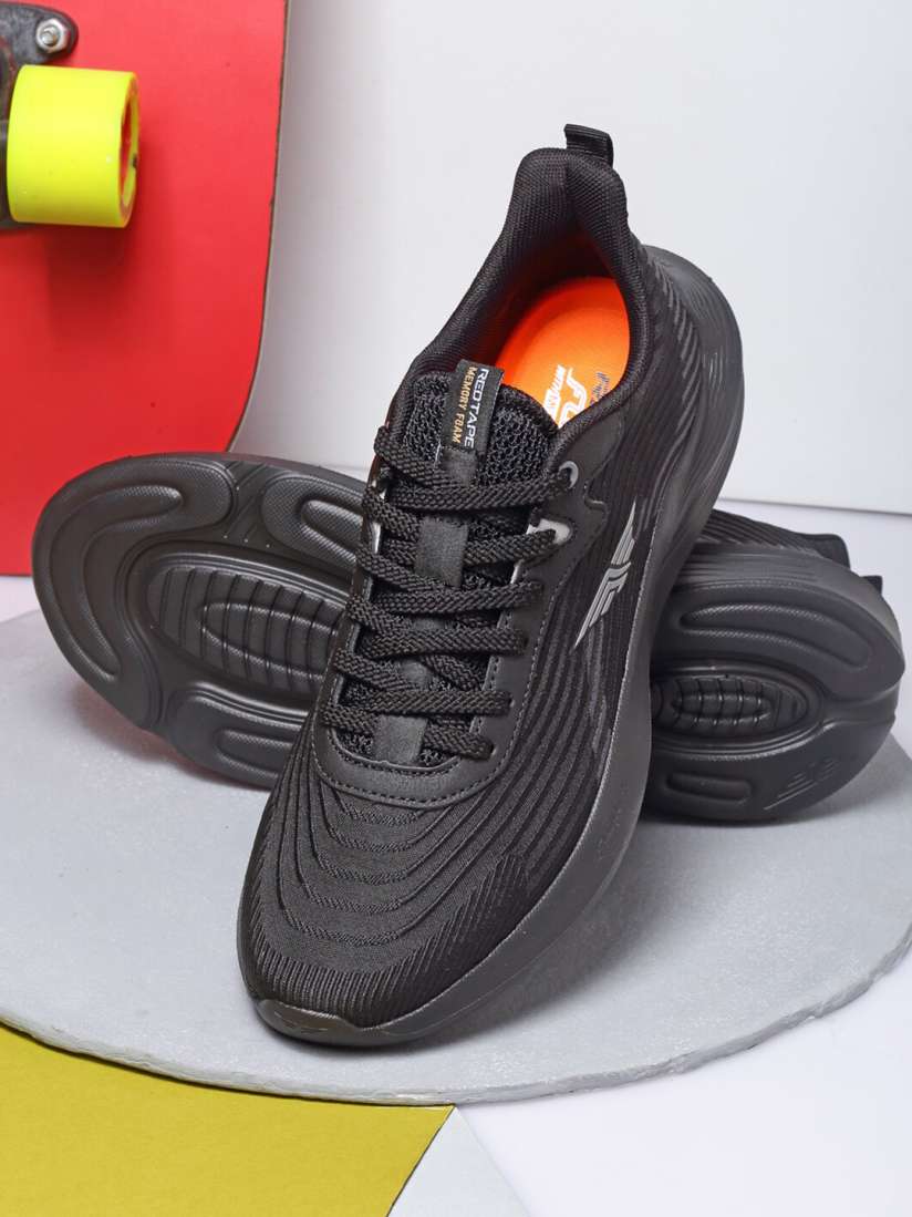 Buy Red Tape Men Black Mesh Walking Shoes Sports Shoes for Men 16587618 Myntra