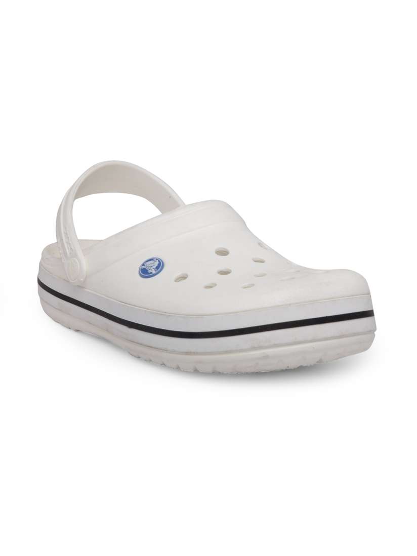 Buy Crocs Crocband Unisex White Solid Clogs Flip Flops for Unisex 1658934 Myntra