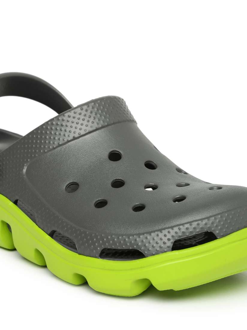 Buy Crocs Men Grey Duet Sport Clogs Flip Flops for Men 1658977 Myntra