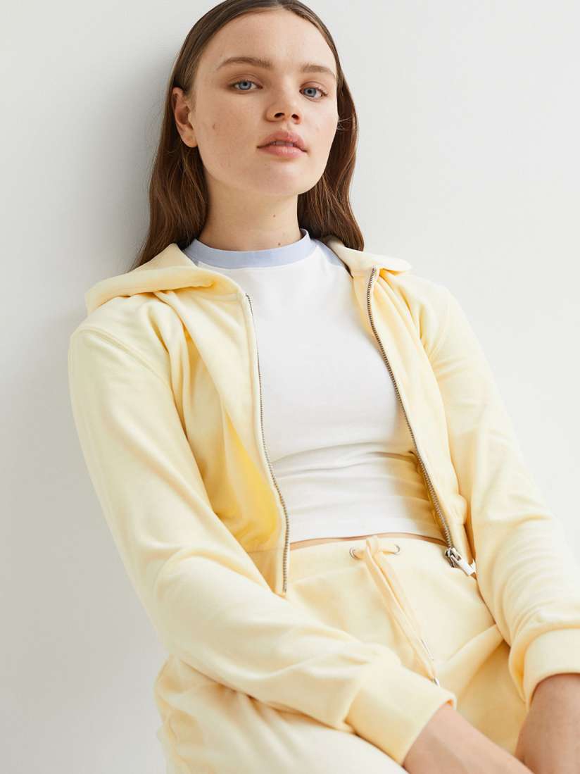 Yellow hoodie women's h&m new arrivals