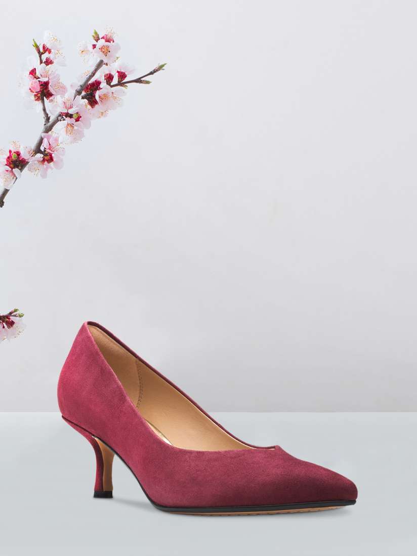 Clarks red heels best sale