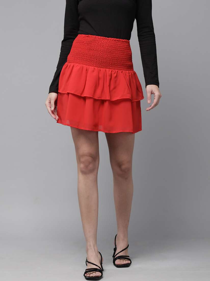 Flared skirts online myntra hotsell