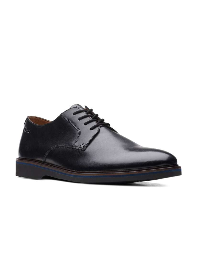 Clarks Men Black Leather Formal Derbys