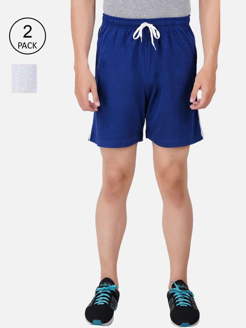 Buy PRIDE APPAREL Men Pack of 2 Cotton Solid Shorts Shorts for Men 16601674 Myntra