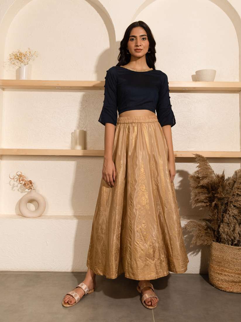 Golden skirt with top clearance
