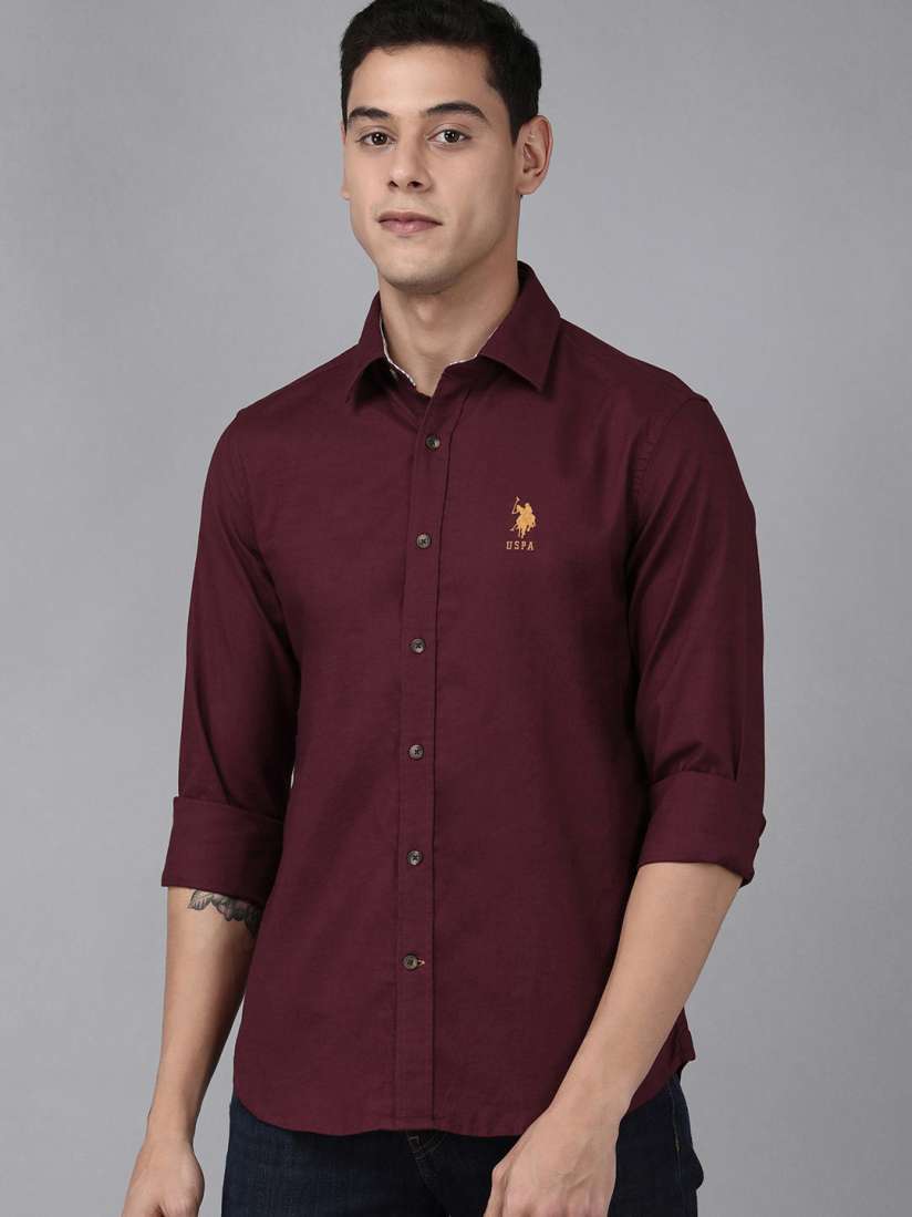 Us polo maroon shirt hot sale