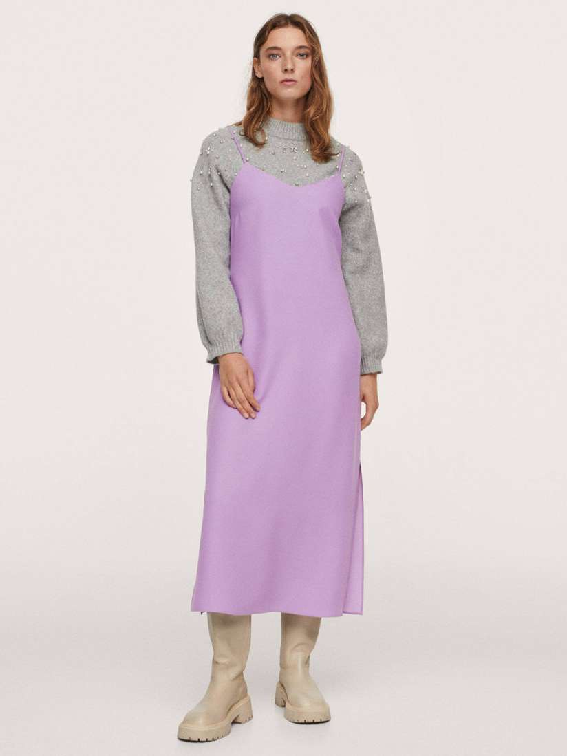 Buy MANGO Spaghetti Strap Midi Dress Dresses for Women 16608674 Myntra
