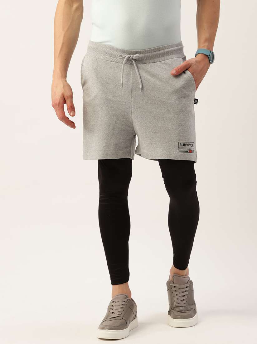 Shorts with attached tights hot sale