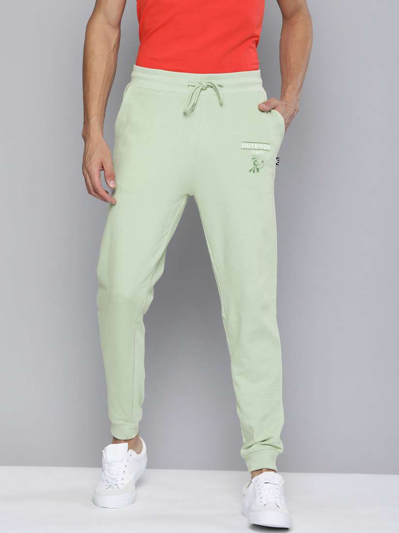 Buy Kook N Keech Disney Men Summer Green Solid Mid Rise Elasticated Track Pants Track Pants for Men 16618672 Myntra