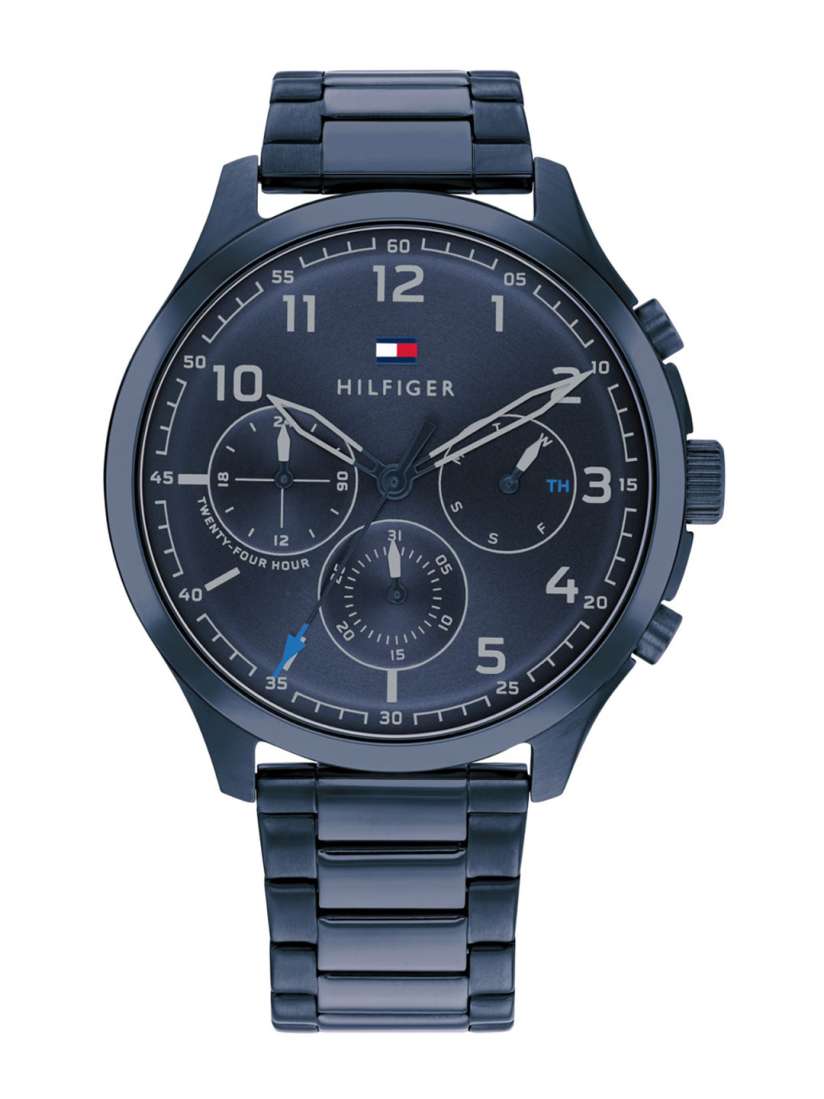 Buy Tommy Hilfiger Men Blue Dial Blue Stainless Steel Straps Analogue Watch TH1791853W Watches for Men 16621218 Myntra