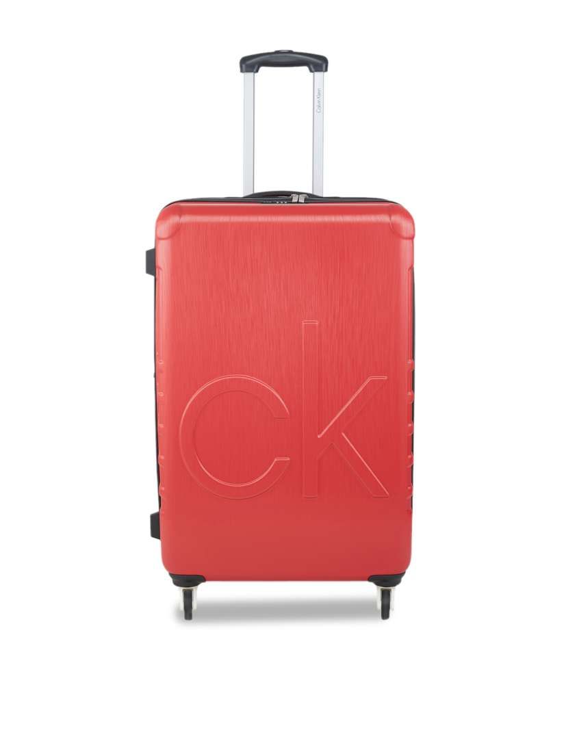 Calvin klein red suitcase discount
