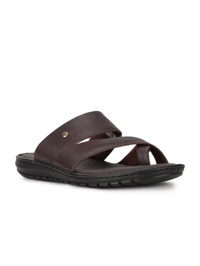 Buy Hush Puppies Men Brown Black Leather Comfort Sandals Sandals for Men 16626010 Myntra