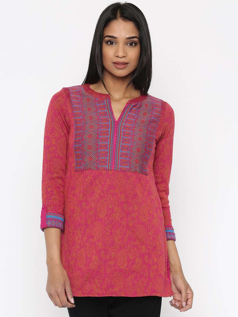 Buy Biba Magenta Winter Kurti Kurtis for Women 1663312 Myntra