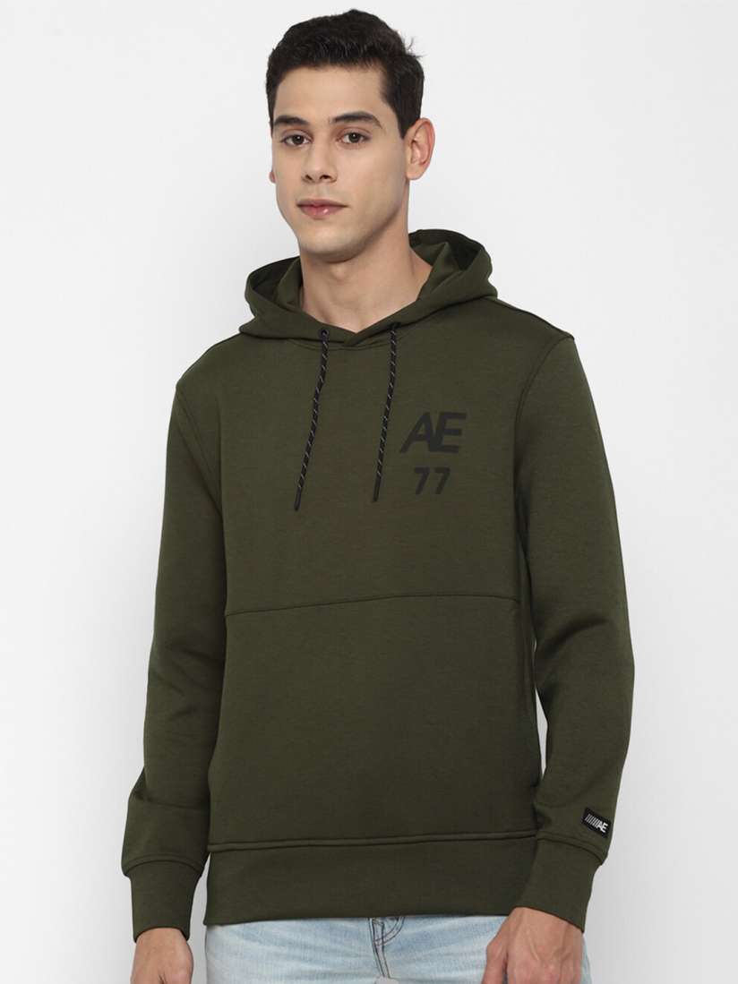 Buy AMERICAN EAGLE OUTFITTERS Men Olive Green Hooded Sweatshirt Sweatshirts for Men 16647506 Myntra