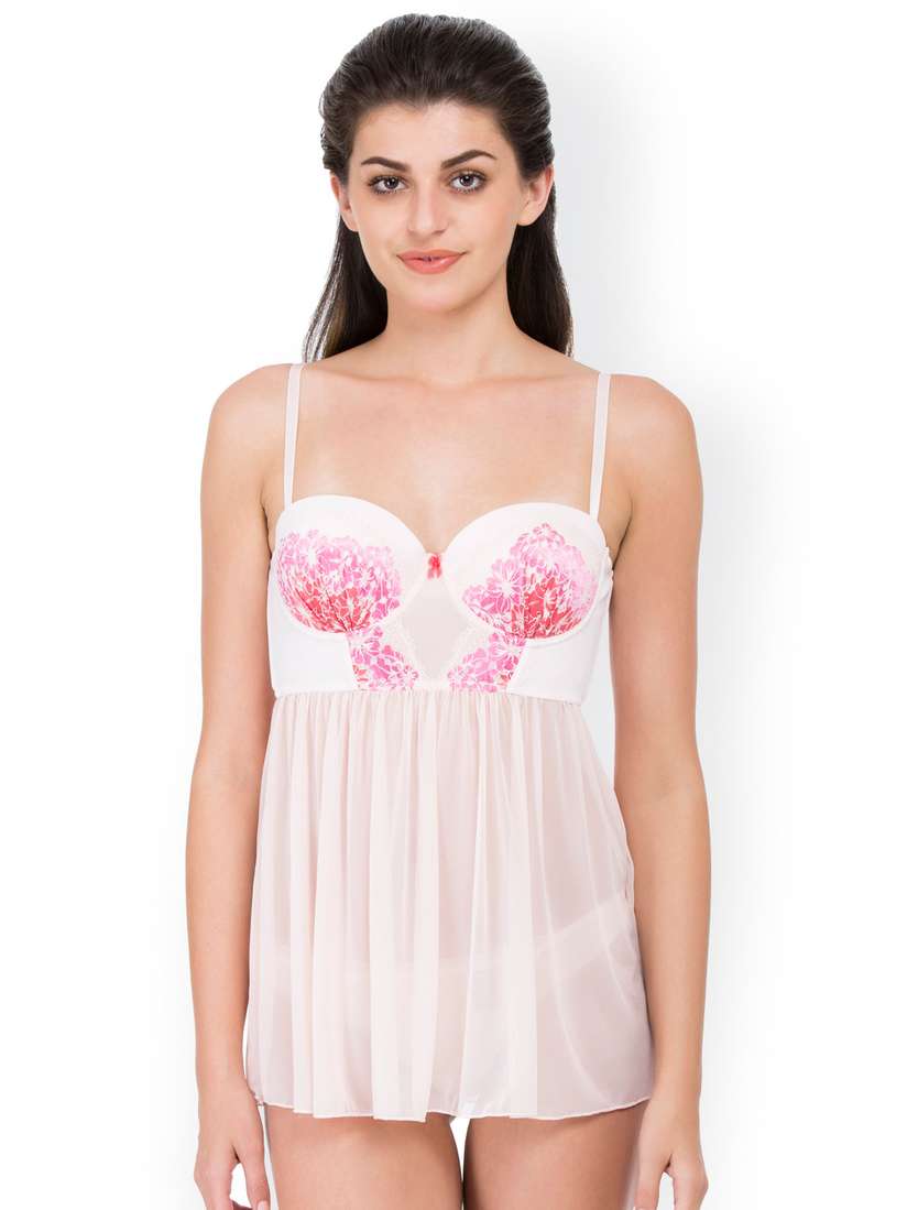 Net Zivame Nighties Buy Zivame Pink Lace Baby-Doll ZIZI5153980