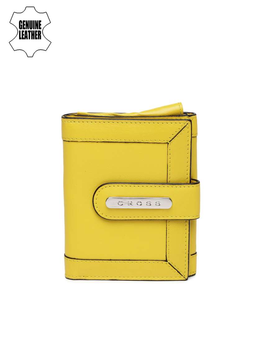 Buy Cross Women Yellow Genuine Leather Wallet Wallets for Women 1665320 Myntra